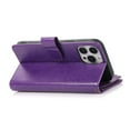 thumbnail image 4 of Allytechgroup iPhone 16 Wallet Case, 9 Cards Holder Zipper Wallet Case for Women Men Shockproof Hand Strap Full Protective Flip Stand Case Cover for Apple iPhone 16, Purple, 4 of 8