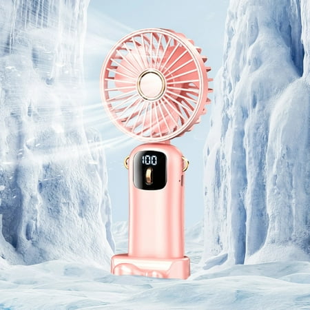 

sdhkgrrt Mini Fan Portable Handheld Fan With 100 Adjustable Level For Silent And Noise Reduction Intelligent Digital Display 4000mAh Neck Hanging Foldable Outdoor Small Fan Mini Fan
