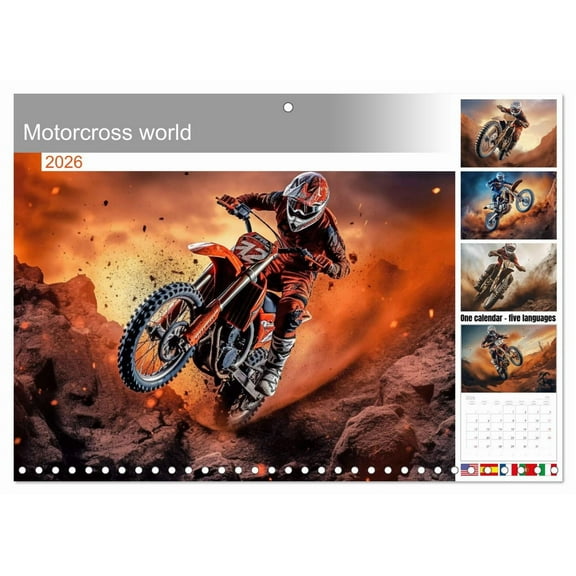Motorcross world (Monthly Wall Calendar 2026 11.7 x 16.5 (open)), CALVENDO 14 Month Calendar