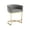 Grey - Velvet - 1PC, variant on Dayalane 24.5" Modern Counter Height Bar Stool, Velvet Upholstered Bar Stool with Curved Backrest and Gold Metal Frame, Comfy Barrel Stools Kitchen Island Stool for Bar Restaurant Cafe, Gray