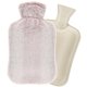thumbnail image 1 of Muyoka Botella de agua caliente Bolsa de agua caliente de 2 l con funda de felpa Bolsa de agua caliente suave y cálida Bolsa de agua caliente de goma reutilizable con tapón antigolpes para aliviar el Muyoka Hogar, 1 of 7