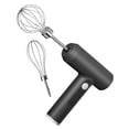thumbnail image 4 of Espumador de leche eléctrico, batidor de huevos portátil, Mezclador de alimentos eléctrico, batidora de mano de cocina de acero inoxidable para Negro, 4 of 9