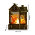 thumbnail image 3 of Danhjin Plastics Wind Lamp Christmas Decoration Mini Lanterns Christmas Lanterns Decoration Christmas Tree Home Decoration Lights Simulation Small Lanterns Flame Christmas Decorations, 3 of 6