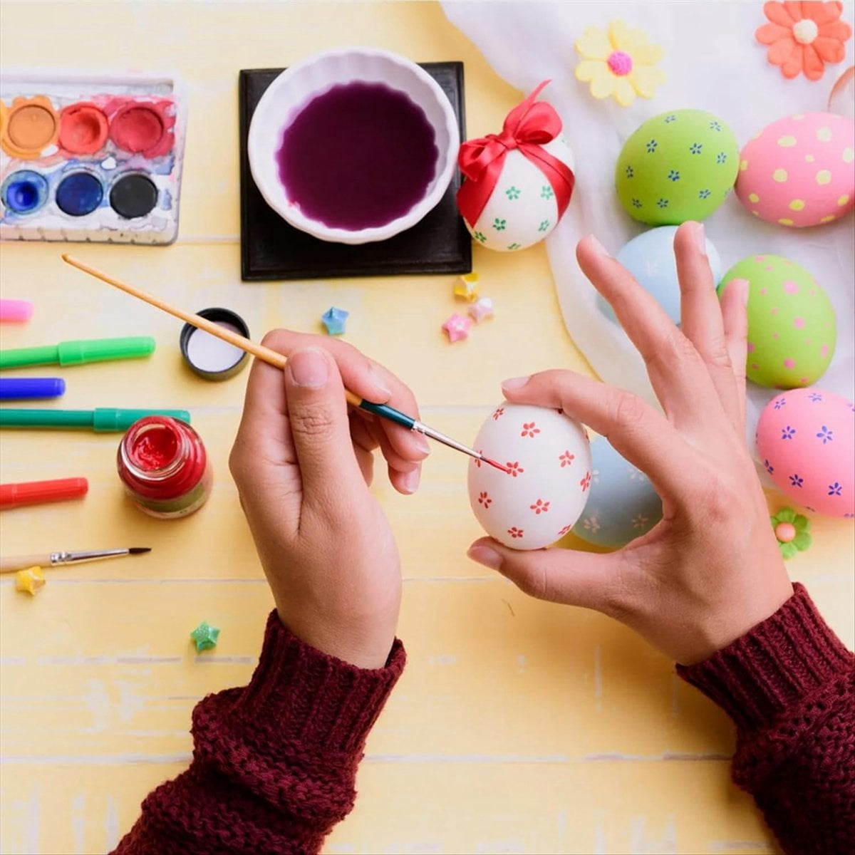 12 Pcs Wooden Eggs Painted Fake Easter Eggs Unpainted Fake Wooden Eggs for Crafts,Easter Decoration Wood Color