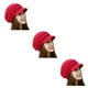 thumbnail image 5 of Minnieouse Sombrero de punto con visera, accesorios para el cabello, gorro de punto, otoño, informal, elástico, protección de felpa, ganchillo Type1 NO1, 5 of 6