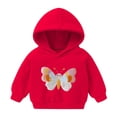 thumbnail image 2 of Avtoify Girls Hoodies Casual, Toddler Girls Fall Clothes, toddler Boys and Girls Hooded Sweatshirt, Children's Casual Heart Print Sports Sweatshirt, Gift, 2 of 6