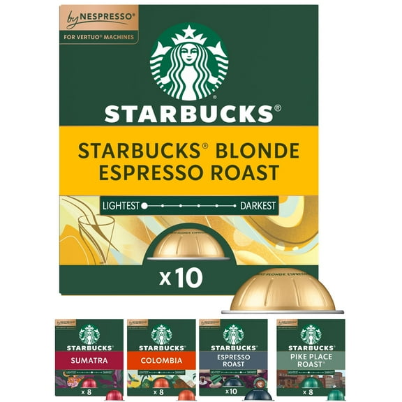 Starbucks by Nespresso Vertuo, Favorite Variety Pack Coffee & Espresso, 44-count Coffee and Espresso Pods