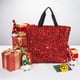 thumbnail image 3 of Easygdp Red Glitter Bolsa Tote para Mujer, Bolso de Hombro para Trabajo, Playa, Viajes, Compras y Supermercado, 3 of 4