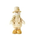 thumbnail image 2 of Festive Snowman Figurine Desktop Ornament Holiday Tabletop for Home Winter Celebration Decoration, 2 of 6