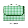 thumbnail image 3 of Manta de camping impermeable y plegable para exteriores con asa, manta de picnic. Verde, 3 of 9