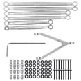 thumbnail image 2 of Juego de varillas de enlace de enlaces de aleación de aluminio, kit de varilla de tracción para automóvil RC para JT Gladiator AX Kit de varilla de tracción para automóvil RC Respuesta rápida, 2 of 14