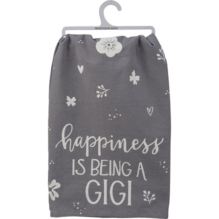 Primitives by Kathy Happiness is Being a Gigi Kitchen Dish Towel Cotton