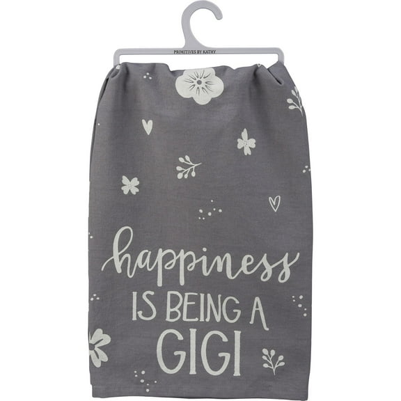 Primitives by Kathy Happiness is Being a Gigi Kitchen Dish Towel Cotton