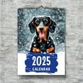 thumbnail image 1 of Prix Rabais! Calendrier Teckel, Noir, 11.7*7.8*0.39 Po, Calendrier Papier 2024 X1 Relocy, 1 of 8