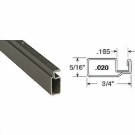 Make-2-Fit Frame,Aluminum,72" L x 5/16" W, PK20 PL 14073