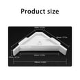 thumbnail image 5 of YIGSECU 12 Pieces White Plastic Triangle Brackets Supports for Reinforcing Cabinet Countertop Reinforcement Home And Office Use, 5 of 8