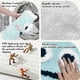 thumbnail image 4 of Yhmxh Decoración del baño Alfombra antideslizante para baño con diseño de nubes sonrientes, para puerta de inodoro, con efecto flocado, absorbente de agua Gabinete de almacenamiento de baño, 4 of 5