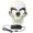 Green, variant on BotaniNest Halloween Decorations Halloween Glowing Hood Cold Light Hood Cheering Prop Party Cosplay Skeleton Man Halloween Party Hood