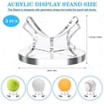 thumbnail image 2 of 3-Pack Acrylic Small Ball Rack Sports Ball Display Stand for Baseball Golf Softball Tennis, 2 of 5