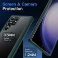 thumbnail image 6 of JETech Matte Case for Samsung Galaxy S23 Ultra 5G 6.8-Inch, Frosted Translucent Back Protective Slim Phone Cover, Anti-Fingerprints (Midnight Green), 6 of 7