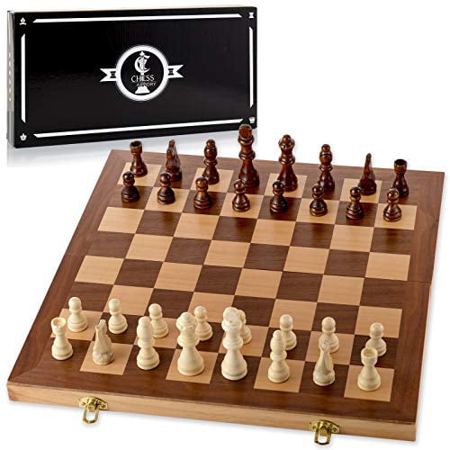 Wooden Chess Set Board Game for Adults & Kids Best Travel Home Chess Board Game 