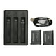 thumbnail image 2 of Batería de cámara de 3 ranuras ANGGREK para batería Insta 360 ONE X2 1700mAh, 2 of 8