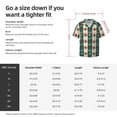 thumbnail image 5 of Kdxio Men's Hawaiian Shirt for Men Short Sleeve Shirt Christmas Snowflakes Plaid Summer Casual Holiday Beach Button Down T-Shirts, 5 of 5