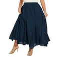 thumbnail image 4 of Beautybatik Oat Women Cotton BOHO Gypsy Long Maxi Godet Flare Skirt 2X, 4 of 5