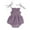 Purple, variant on Penkiiy Newborn Baby Toddler Girls Jumpsuit Double-layer Cotton Crepe Lace-up One-piece Romper kids Baby Easter Romper 12-18 Months Coffee on Clearance