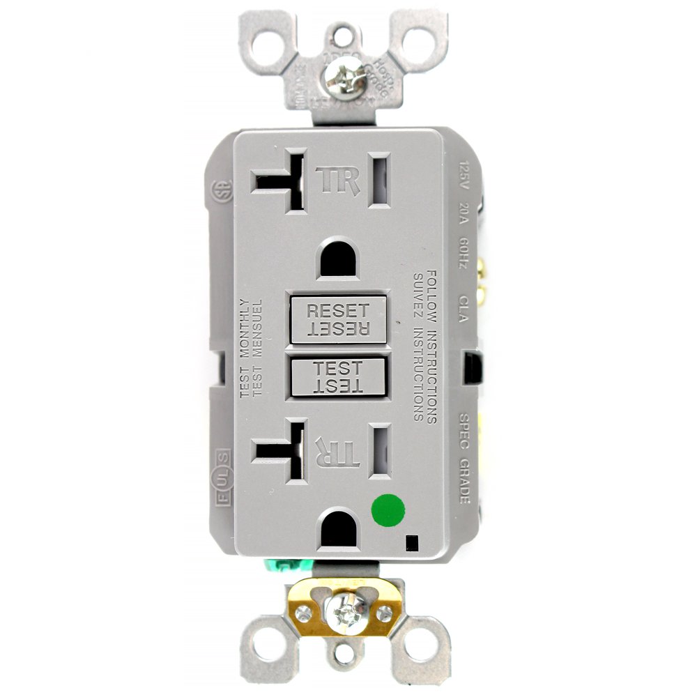 Leviton X7899 HGG Hospital Grade Tamper Resistant Slim GFCI Duplex leviton-x7899-hgg-hospital-grade-tamper-resistant-slim-gfci-duplex