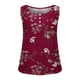 thumbnail image 4 of Tops estampados en color sólido sin mangas con botones y cuello redondo a la moda para mujer Fridja  qr3267, 4 of 5