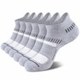 thumbnail image 6 of COOPLUS Men's Athletic Ankle Socks Plus Size Mens Low Cut Socks 6 Pairs, 6 of 11