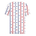 thumbnail image 4 of Womens Tops T-Shirts Patriotic Shirts Graphic 4Th of July Short Sleeve America 250Th V Neck Oversized Shirt Plus Size Tunic Tee, 4 of 4