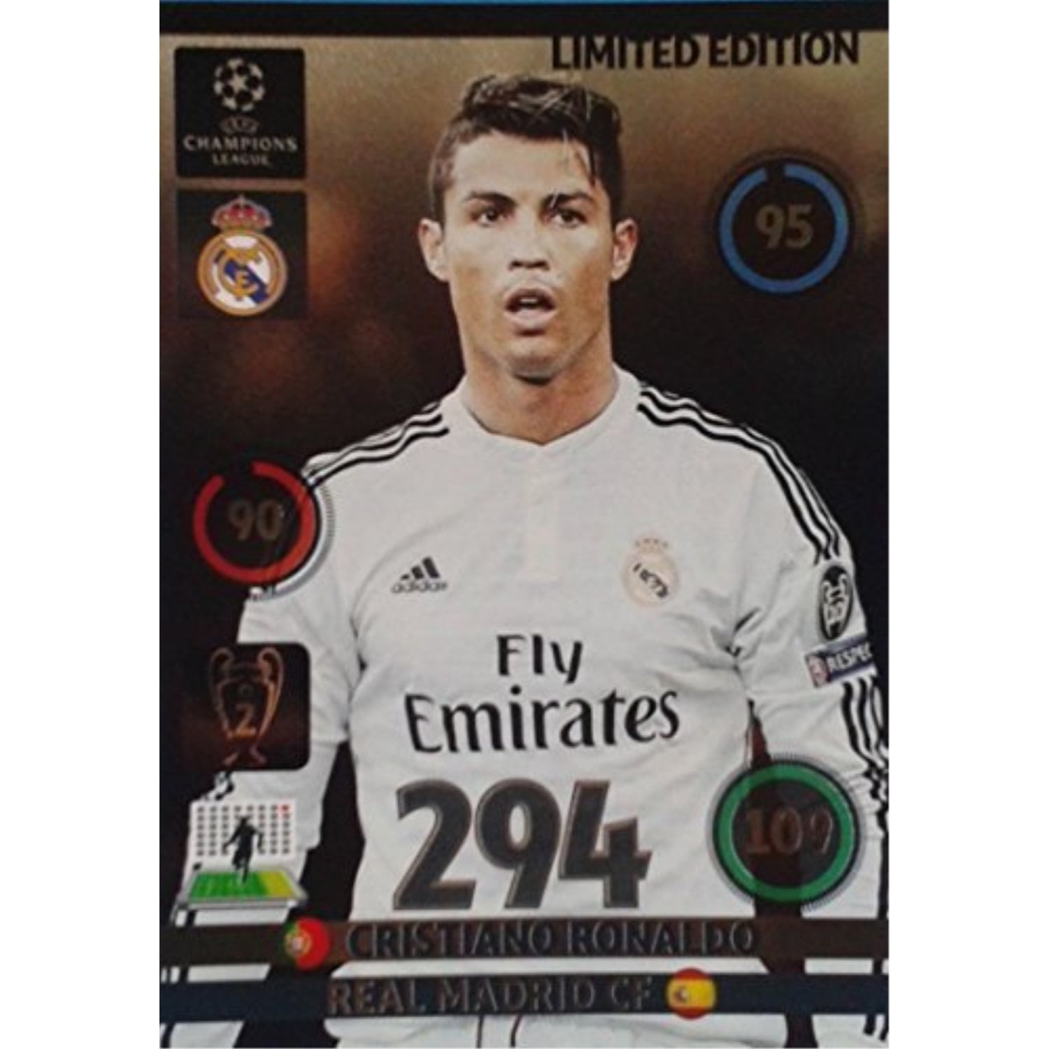 panini champions league adrenalyn xl 2014/2015 14/15 cristiano ronaldo