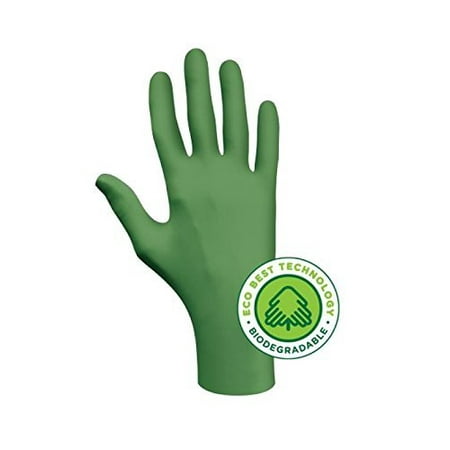 Showa 6110PFL Biodegradable Disposable Nitrile Gloves Large -