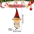 thumbnail image 2 of Santa Hat Hanging Christmas Decorations & Warm Glow, Plush Red Hat Holiday Light, Hat Hanging Decor with Glowing Tassels, Lightweight Festive Light for Indoor Outdoor, Porches, Tents, Tree Branch,B, 2 of 6