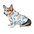 thumbnail image 7 of Honeii Rose Flowers Print Small Dog Hoodies Pet Hooded Sweatshirts Fall Winter Puppy Cat Sweaters Warm Clothes for Small Dogs Outfits Costume-X-Small, 7 of 7