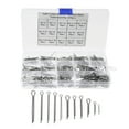 thumbnail image 1 of KAKOWELY Cotter Pin 420pcs 304 Stainless Steel Cotter Pin Clip Key Fastener Fitting Assortment Kit6.93"X3.94"X0.87", 1 of 4