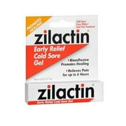 Zilactin Relief Cold Sore Fever Blister Treatment 0.25 Oz, 4 Pack