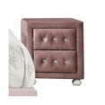 thumbnail image 1 of Acme Furniture 30823 Table de Nuit, Tissu Rose, 1 of 2