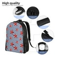 thumbnail image 5 of Honeii Starfish Navy Blue Stripe Print Laptop Backpack for Work, College, Travel, Daily Backpacks for Men Women, Sport Rucksack,Computer Bag, 5 of 8
