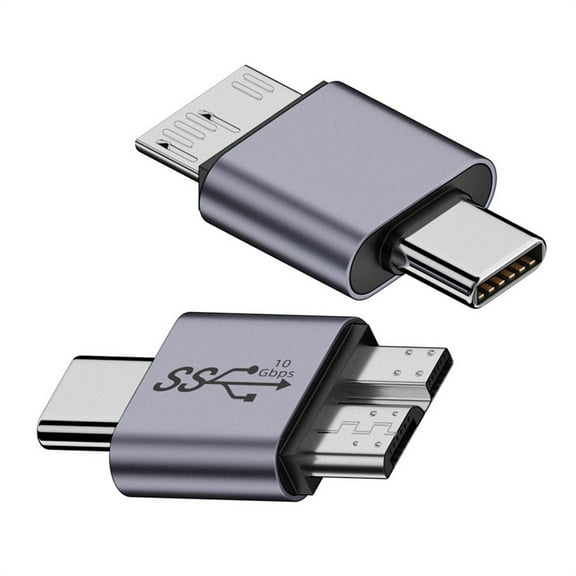 FVH USB-C USB 3.1 Type C Male to Micro USB 3.0 Male Data Adapter 10Gbps Data Power for Laptop SSD Disk