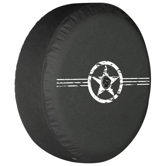Boomerang - 32" Soft JL Tire Cover for Jeep JL Wrangler (w/ back-up camera) (2018-2020) - Sport & Sahara - Air Force Star
