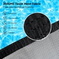 thumbnail image 3 of 4×2.5 ft Pool Fence Gate for Inground Pools, Mesh Pool Fence Door with Lock, Welded Frame with 350GMS Teslin Mesh, Black, 3 of 7