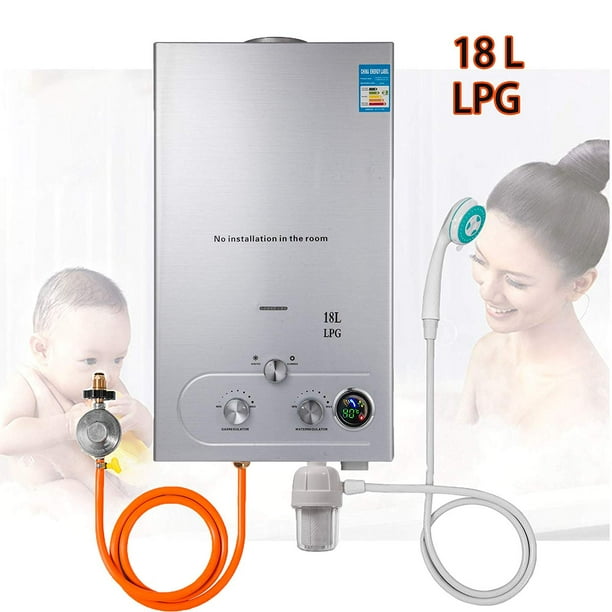 VEVOR 18L Propane Hot Water Heater Liquefied Petroleum Gas Water Heater