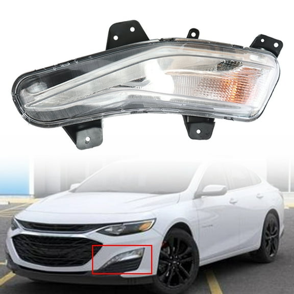 1PCS LH LED Front Fog Light Replacement for 2019-2020 Chevy Malibu Daytime Running Light Turn Signal Lamp Driver Left Side 84575553 84575552