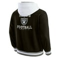 thumbnail image 3 of Men's Darius Rucker Collection by Fanatics Black Las Vegas Raiders Full-Snap Hoodie Jacket, 3 of 6