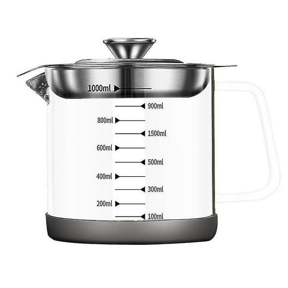 Glass Gravy Separator With Filter Cap, Fat Separator, Poultry Separator