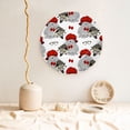thumbnail image 5 of Picia Rabbit And Hedgehog Pattern Bone China Decorative Plate – Wall Decor with Stand and Adhesive, Elegant Ornament for Living Room, Office, or Entryway-6in, 5 of 6