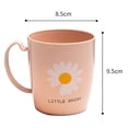 thumbnail image 2 of Taza de enjuague bucal para hacer gárgaras, taza de plástico lisa floral simple para cepillado, taza para parejas, taza de agua para lavar, 2 of 5